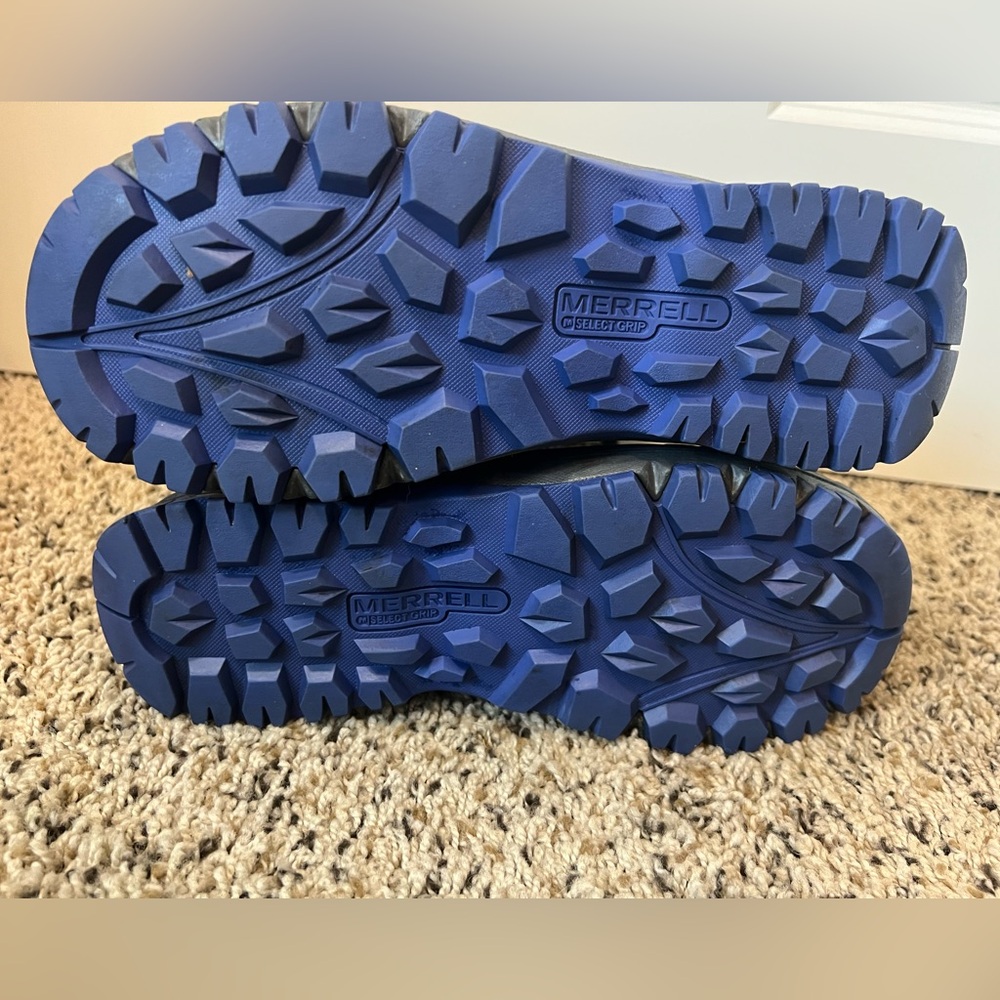 Merrell Kids Blue and Gray Waterproof Snow Boots - Picture 7 of 8